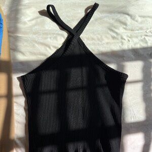 T.La Ribbed Halter Tank